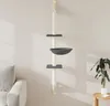 vidaXL Drapak z mocowaniem do ściany Ciemnoszary 142,5 cm Podgląd zdjęcia produktu 2