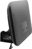 A gray router holder is shown against a white background. Produktbild-Vorschau