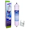 A Samsung refrigerator water filter and its packaging are displayed against a white background. Podgląd zdjęcia produktu