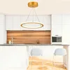 4Pcs LED Ring Pendelleuchte Deckenlampe 18W, Warmweiße Produktbild-Vorschau 6