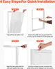 Four steps illustrating how to install a grille cover. Produktbild-Vorschau