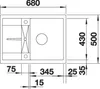 BLANCO METRA 45 S Compact SILGRANIT vulkangrau Produktbild-Vorschau 7