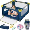COSTWAY 127x127 cm Laufstall Baby faltbar, Laufgitter mit Produktbild-Vorschau 1