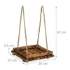 Relaxdays Vogelfutterstation Holz, Futtertisch für Produktbild-Vorschau 4