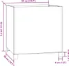vidaXL Pflanzkübel mit Beinen Rostig 50x50x50 cm Produktbild-Vorschau 7