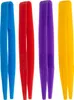 Four colorful plastic tweezers are arranged side-by-side against a white background. Náhľad obrázku produktu