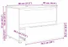 vidaXL Skříňka černá 80 x 48 x 57 cm materiál na bázi dřeva Náhled obrázku produktu 7