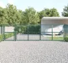 Cancello da giardino a rete verde 500x175 cm Acciaio Anteprima dell’immagine prodotto 2