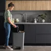 Odpadkový koš COMPATTA duo 23L+23L, šedý Náhled obrázku produktu 6