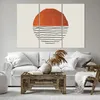 Bild auf Leinwand - Leinwandbild - 3 Teile - Modern Sonne Produktbild-Vorschau 6
