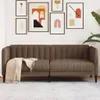 Design Sofa 2-Sitzer Braun Stoff, Schlafsofas 2024 Neu Produktbild-Vorschau 1