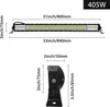 JOIEYOU 405W LED Arbeitsscheinwerfer 7D Combo Produktbild-Vorschau 2