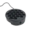A black electric takoyaki maker with 18 holes is shown against a white background. Náhled obrázku produktu