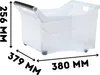 Boîte de rangement en plastique avec poignées et roulettes Voir les images du produit 25