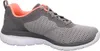 A side view of a gray and coral Skechers sneaker. Anteprima dell’immagine prodotto