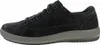 A side view of a black suede sneaker with a gray sole. Produktbild-Vorschau