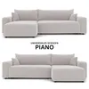 Canapé d'angle rembourré PIANO XL avec fonction sommeil et Voir les images du produit 5