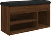 A shoe bench with storage compartments and a padded top. Náhled obrázku produktu