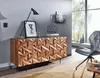 FineBuy Credenza in legno massiccio di Sheesham 145 cm con Anteprima dell’immagine prodotto 4
