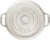 Staub Round Cast Iron Pot - 6.7 ltr  White Truffle Anteprima dell’immagine prodotto 5
