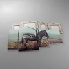 Bild auf Leinwand - Leinwandbild - Zebra Tier Wiese - Produktbild-Vorschau 2