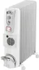 A white Delonghi oil radiator with wheels and controls on a white background. Náhľad obrázku produktu