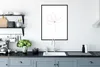 MuchoWow® Gerahmtes Poster Blume - Strichzeichnung - Natur Produktbild-Vorschau 4