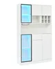 Armoire haute vitrine, 120x33x200 cm, meuble de salon avec Voir les images du produit 12