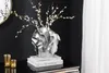 riess-ambiente Handgefertigte Vase LIQUID 25cm silber Produktbild-Vorschau 5