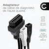 CELLONIC 2+2 broches (2x2) vers 16 broches OBDII femelle Voir les images du produit 2