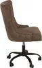 Bürostuhl VICTORIAN 49-57cm Mikrofaser braun im Produktbild-Vorschau 6