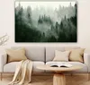 MuchoWow® - Leinwandbilder - Wald - Nebel - Bäume - Natur, Produktbild-Vorschau 6