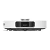 A white robot vacuum cleaner is shown from a side view against a white background. Produktbild-Vorschau