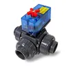 Praher 3-Wege Ø 50mm PVC Kugelhahn mit elektrischem Produktbild-Vorschau 2