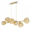 Luxolar LED pendelleuchte 6-flammig E27 Rattan Boho Produktbild-Vorschau 2