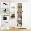 COSTWAY Küchenschrank hoch, 139 cm Vorratsschrank mit Produktbild-Vorschau 7