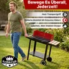 Holzkohlegrill mit Rädern und Ablagen – Grillwagen 50×26,5 Produktbild-Vorschau 8