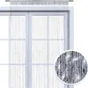 A beaded curtain hanging on a sliding glass door. Náhľad obrázku produktu