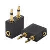 Q44 Flugzeug Kopfhörer Adapter 3,5mm Klinke Flugzeugadapter Produktbild-Vorschau 4