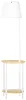 HOMCOM Vloerlamp, staande lamp met 2 plateaus, 40W, wit Productafbeelding-voorbeeld 1