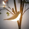 15cm Braun Vogel LED Nachtlicht,USB -Ladung Nachttischlampe Produktbild-Vorschau 1