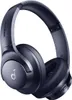 A pair of blue over-ear headphones is shown against a white background. Produktbild-Vorschau