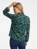 Orsay Dunkelgrüne Damenbluse mit Blumenmuster Produktbild-Vorschau 2