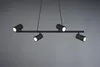 TRIO Trio Marley -riippuvalaisin 80 cm, 4-osainen, GU10, Anteprima dell’immagine prodotto 4