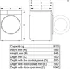 Hisense WF3S9043BW3 Waschmaschine, Frontlader, Produktbild-Vorschau 11