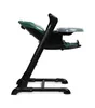 Side view of a green and black baby high chair on a white background. Produktbild-Vorschau