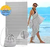 2 in 1 Hamamtuch 180x90cm & Rucksack 100% Baumwolle Produktbild-Vorschau 1