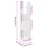vidaXL Bibliothèque blanche 40x35x180 cm bois composite Voir les images du produit 8