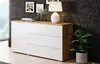 Commode combinée HARPER 110 – wotan / blanc brillant Voir les images du produit 1