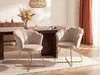 Stuhl 6er-Set - Samt & Metall - Beige & Goldfarben - FIORI Produktbild-Vorschau 2